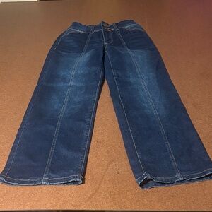 Stylish Women's Flare Jeans in Deep Blue